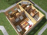 Проект дома ПД-019 3D План 2